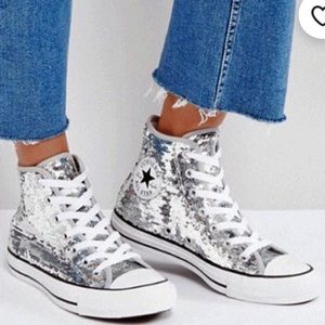 sequins converse high tops